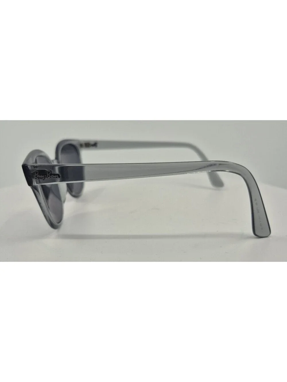 RAY BAN RB 4324 64504E Eyeglasses Polished Transparent Grey 50-21-150 2N